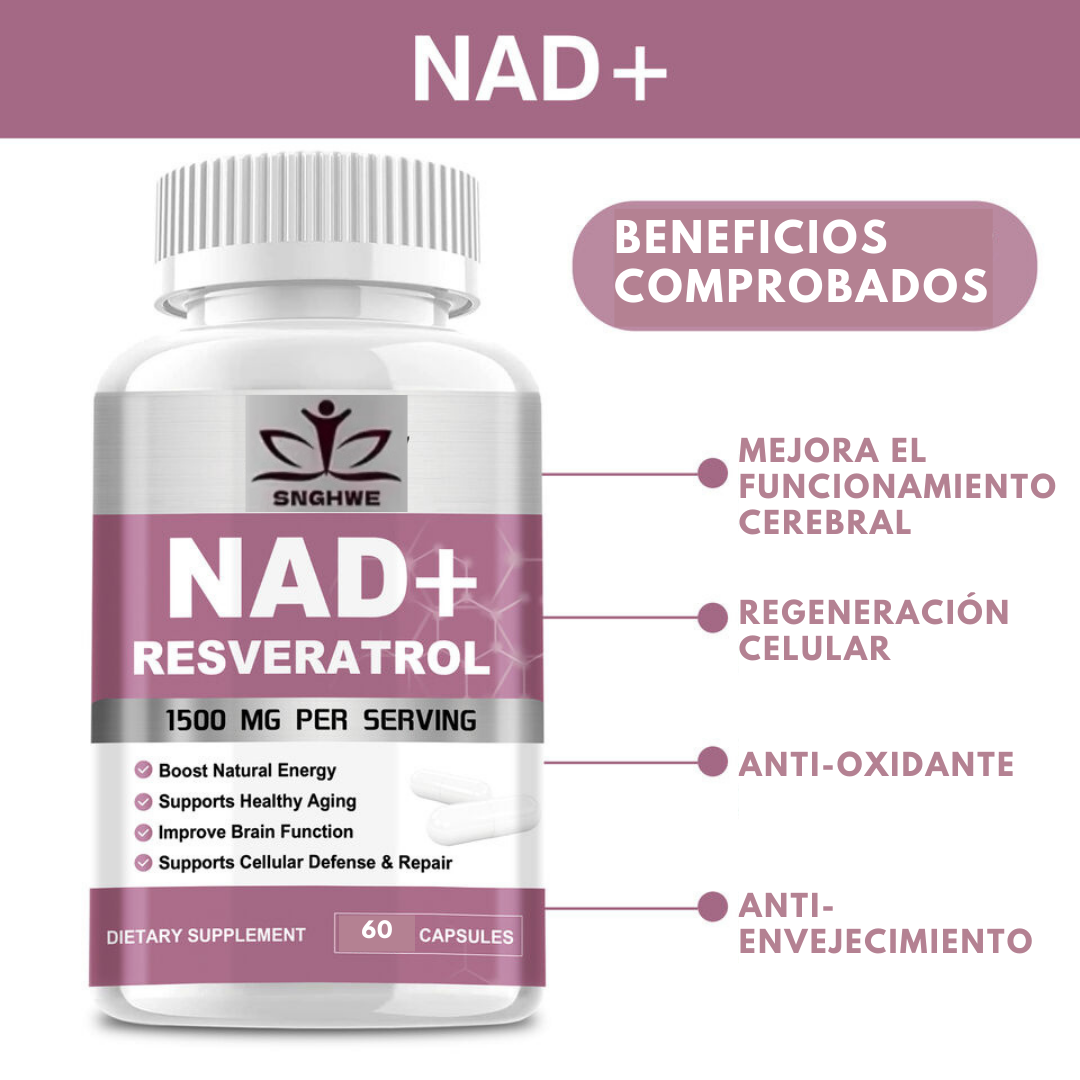 NAD+ Resveratrol (60 Capsulas)